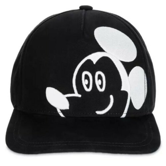 Unisex Disney ARTIST SERIES Mickey Mouse Baseball Cap by Deborah Salles b&w - Picture 1 of 5